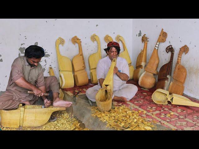 The Art of Making a Rabab by Skilled Craftsman |  Traditional Crafting