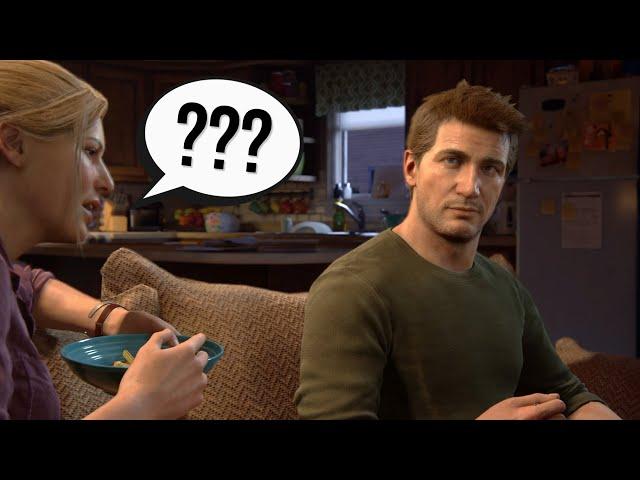 What does Elena say when Nate spaces out? (Uncharted 4)