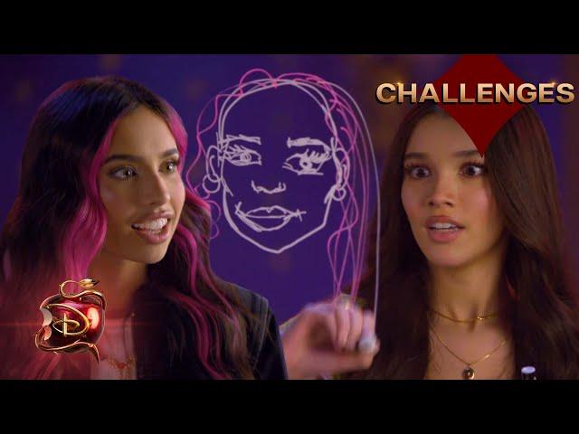 Descendants: The Rise of Red Cast Draw their Co-Stars Challenge | @DisneyDescendants