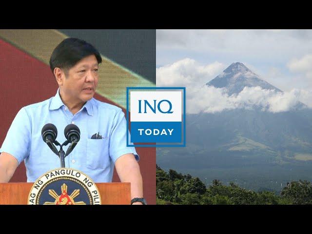 Marcos visits Albay, Mayon evacuees top 15,000, Eid'l Adha | #INQToday