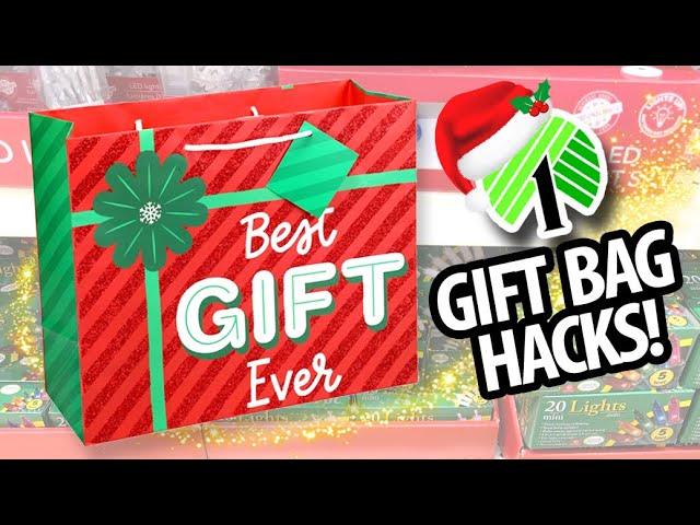 25 BRILLIANT Dollar Tree Gift Bag DIYs & HACKS for Christmas 2024