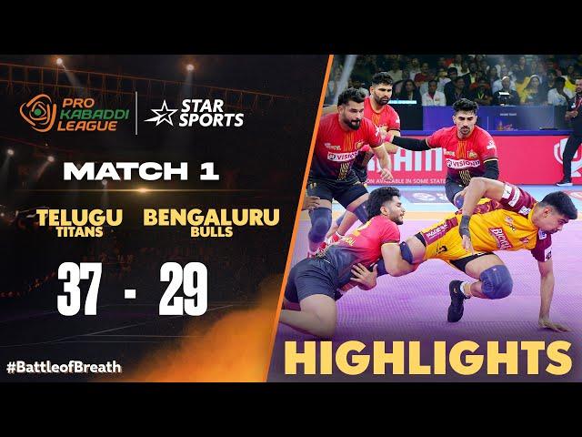 Hi Flyer Pawan Sehrawat guides Telugu Titans to opening win | #ProKabaddiOnStar 2024 HIGHLIGHTS