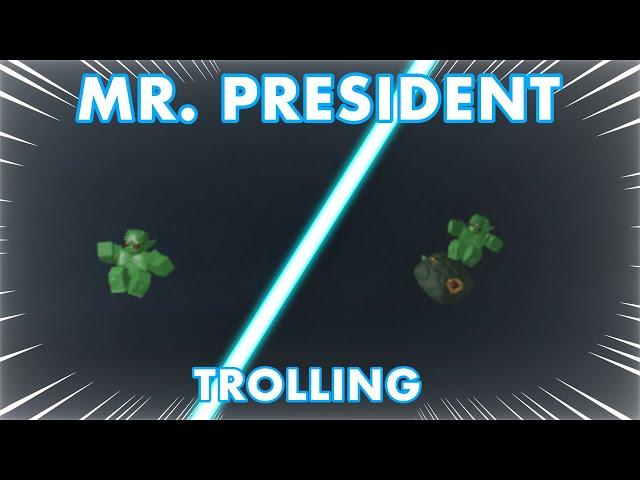 [YBA] Trolling players with Mr. President!