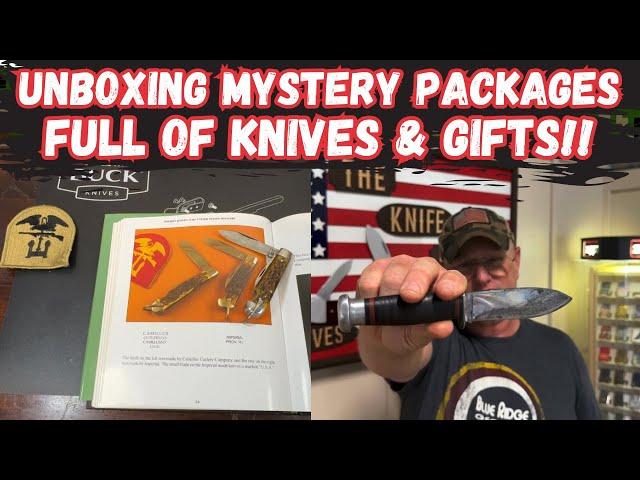 Unboxing Mystery Packages Full Of Knives & Gifts!