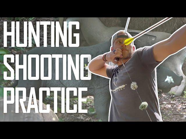 SHOOTING A TRADITIONAL BOW - HUNTING PRACTICE | THE PUSH ARCHERY