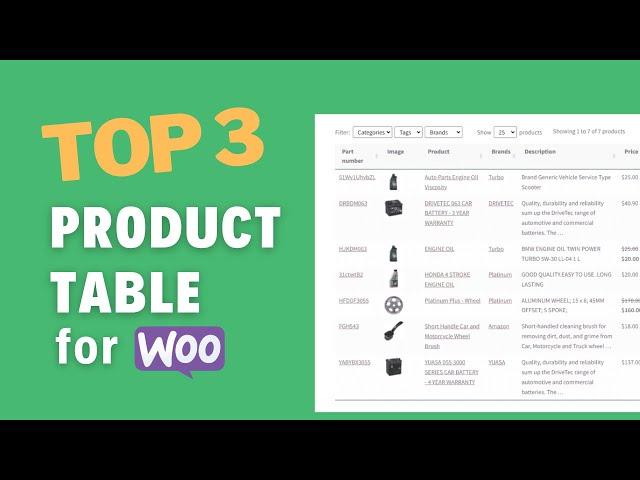 Best WooCommerce Product Table (2024 update)