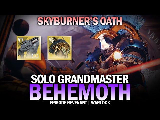 Solo Grandmaster Battleground Behemoth w/ Skyburner's Oath [Destiny 2 Episode Revenant]