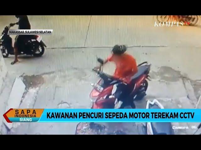 Kawanan Pencuri Sepeda Motor Terekam CCTV