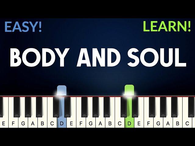 Body And Soul - Johnny Green | EASY Piano Tutorial