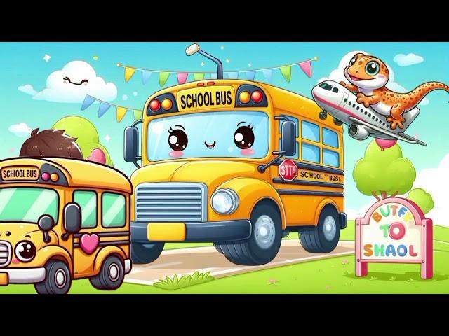 WHEELS ON THE BUS SONG POEM | SING ALONG CHILDREN SONG HAPPY | SUPER SIMPLE SONG | NURSERY RHYME