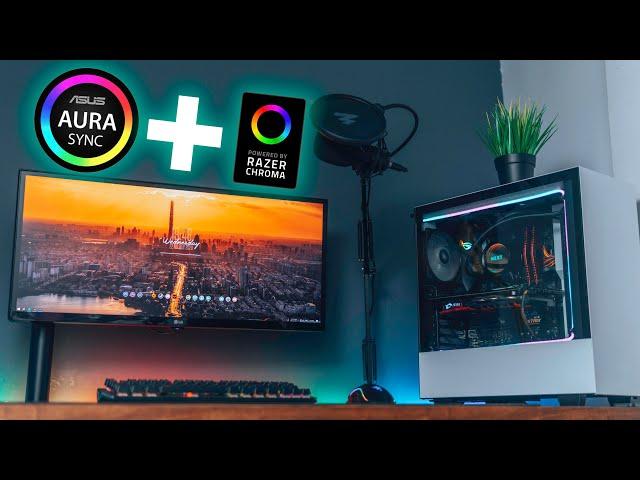 Sync Asus Aura With Razer Chroma | Control Asus Aurasync With Razer Synapse 3!