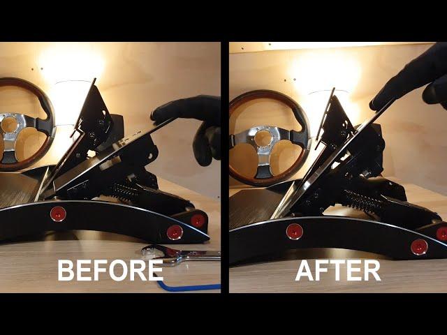 Adjusting throttle pedal throw on Fanatec ClubSport Pedals V3