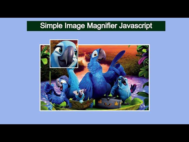 Image Magnifier JavaScript | Image Zoom on Mouse Hover in JavaScript