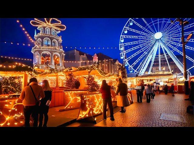 Katowice Christmas Market 4K Poland Walking Tour 2024