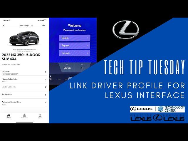 How to Link Your Lexus Interface Profile in your Lexus - 2022 Lexus NX Featured