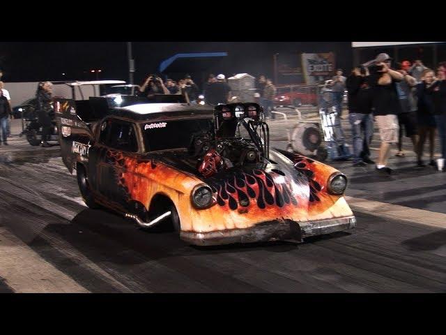 NHRA TOP FUEL MOTOR in a PRO MOD !!! - Scott Palmer Racing