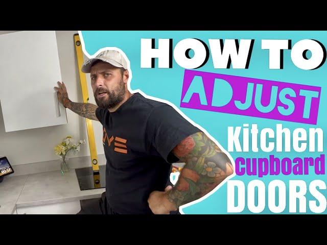 HOW TO ADJUST KITCHEN CUPBOARDS AND CABINET DOOR HINGES #kitchen #cabinet #diy #homeimprovement