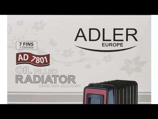 Масляный радиатор Adler AD 7801