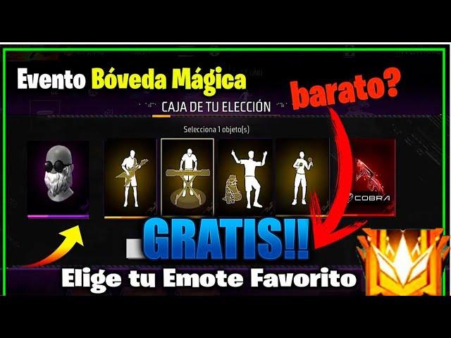 RÁPIDO COMO CONSEGUIR LOS 4 EMOTES DE LA BOVEDA MÁGICA TE REGRESAN DIAMANTES GIRO GRATIS Y DESCUENTO