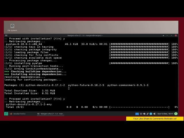 Manjaro / Arch Linux  - installing Pikaur - AUR helper On Manjaro 21.2.0 Linux