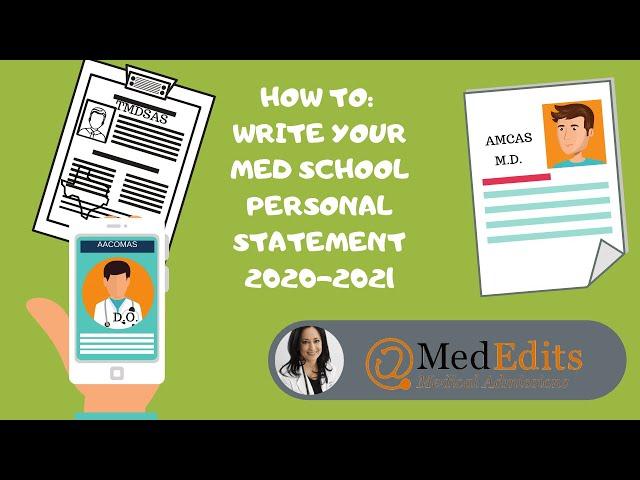 Medical School Personal Statement Examples: How to write a good medical school personal statement.