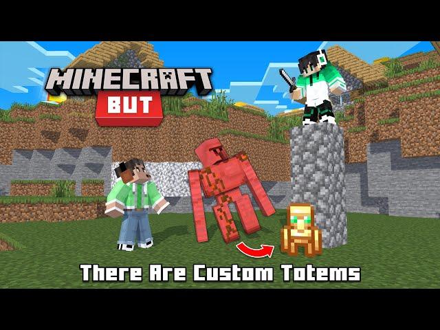 Minecraft But, There Are Custom Totems with GMK | Minecraft In Telugu | Raju Gaming