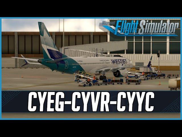 Flying WestJet MAX8 into Vancouver & Calgary | iFly MAX8 | Real World WestJet OPS | VATSIM