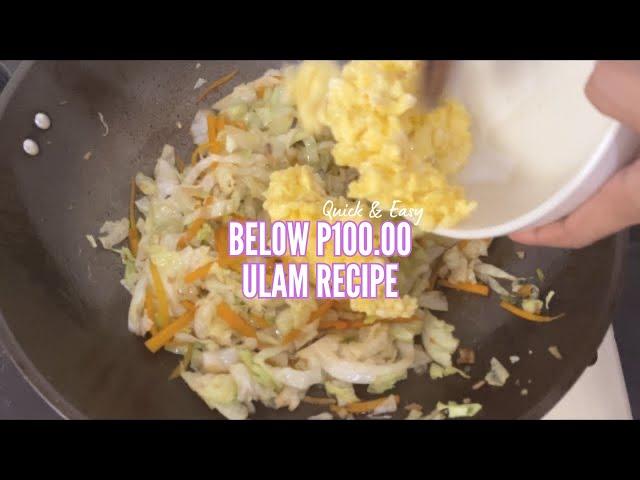 BUDGET ULAM IDEAS BIG SERVING BELOW 100 PESOS ULAM IDEA | ULAM PINOY RECIPE