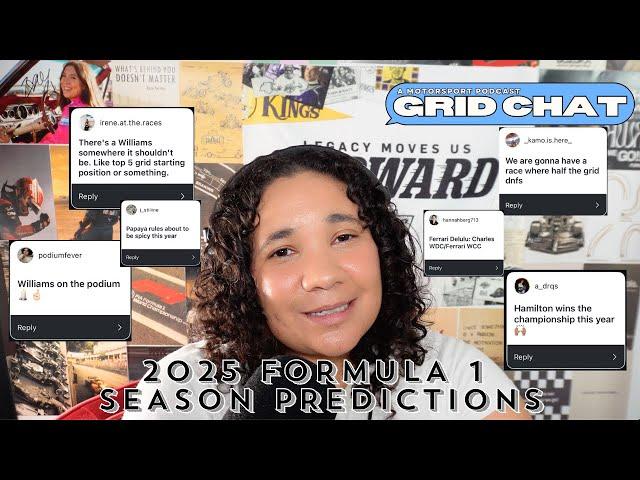 F1 2025 Predictions & Introducing Grid Chat University! | Grid Chat with Marissa Tandon Podcast