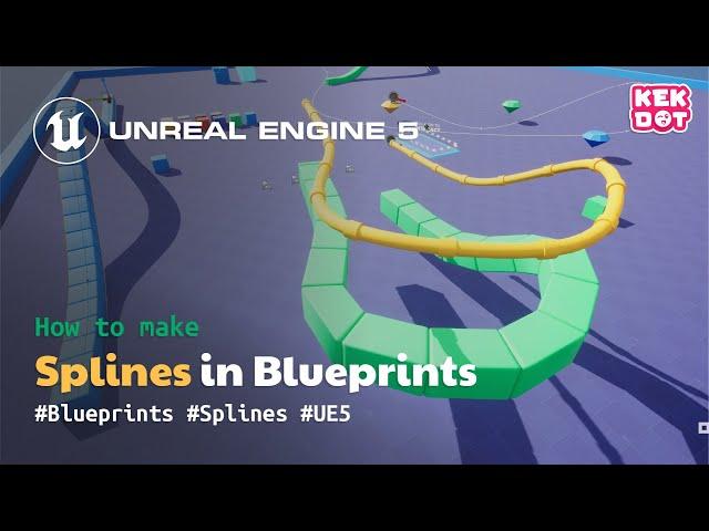 How to make Splines using Blueprints | Spline Meshes | Unreal Engine 5 Tutorial