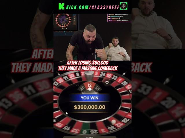 $360,000 ROULETTE HUGE WIN  #classybeef #beefgang #casino #stake