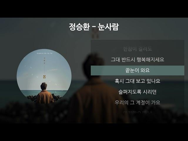 정승환 - 눈사람 [가사/Lyrics]