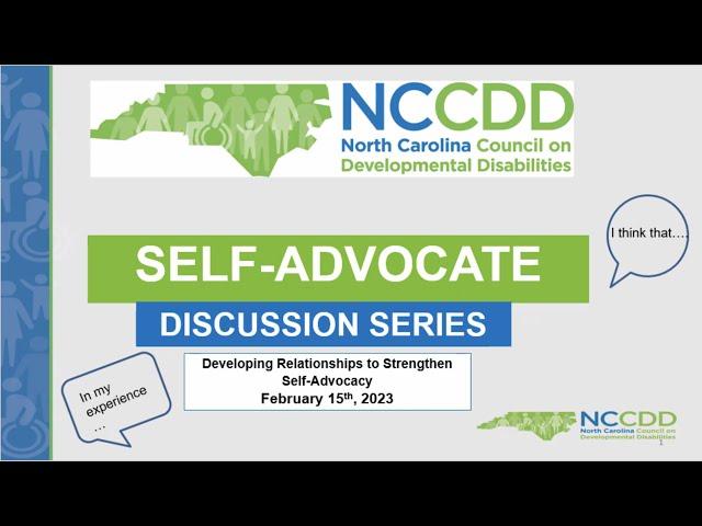 SPANISH Self Adv Series - Developing Relationships to Strengthen Self Advocacy -  February 2023