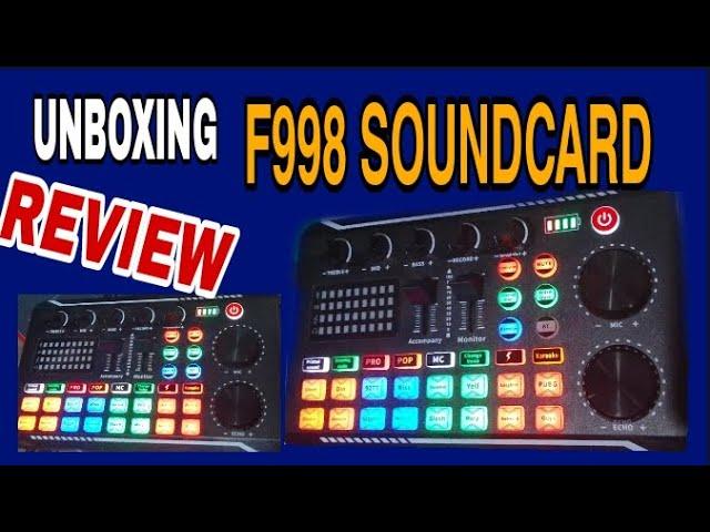 F998 SOUND CARD UNBOXING | REVIEW