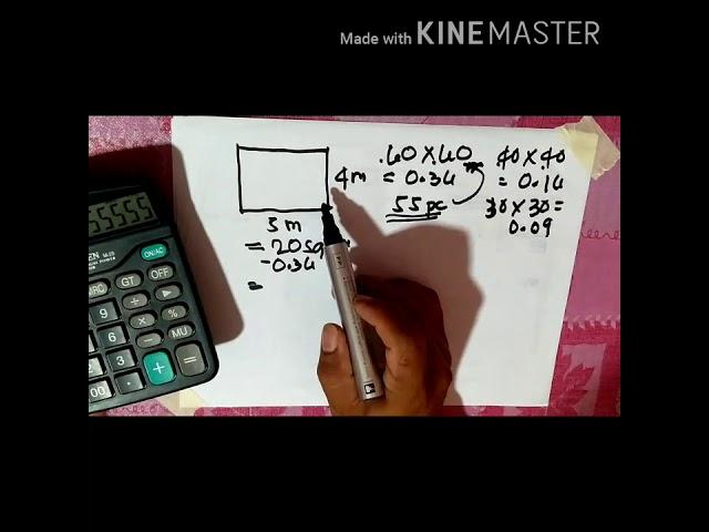 pano mag estimate nang tiles