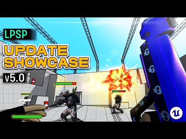 (Unreal Engine) Low Poly Shooter Pack v5.0  - Update Showcase (AI, Healthbars, Hitmarkers...)