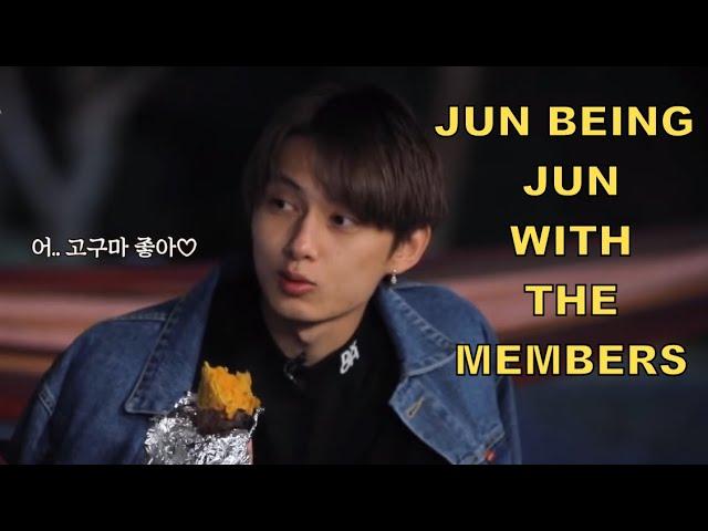 Jun being Jun with the Members (SEVENTEEN)