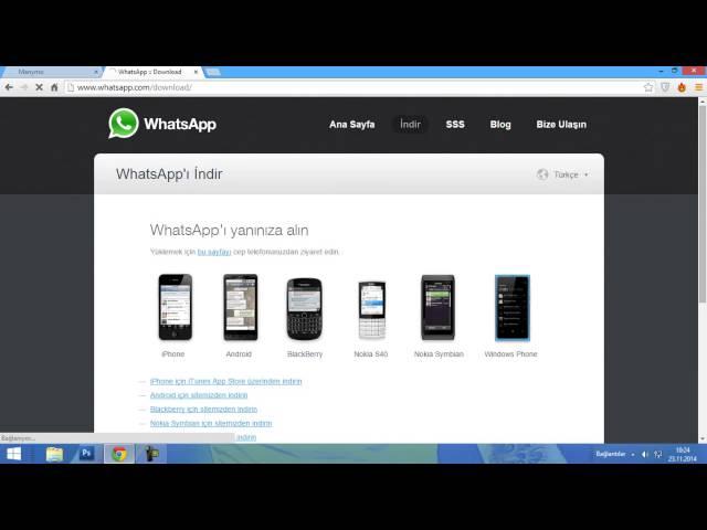 Komputer ucun whatsapp (Sade Yolu) 2015