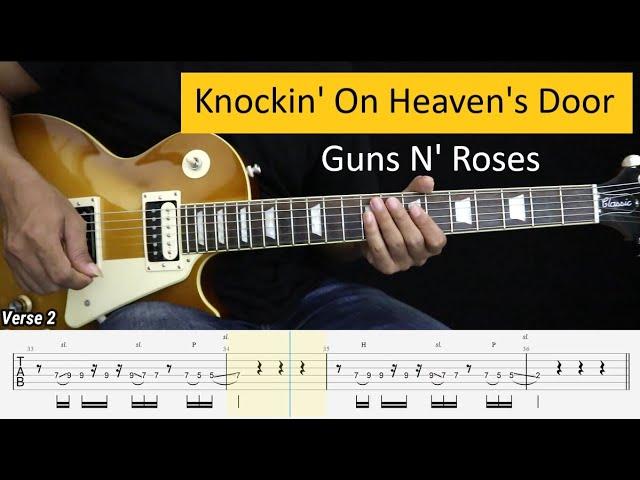 Knockin' On Heaven's Door - Guns N' Roses - Instrumental Guitar Cover + TAB