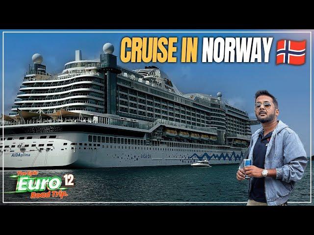 The Biggest & Epic Cruise Ship Into Norwegian Sea In Norway | The Epic Europe Road Trip | Ep - 12