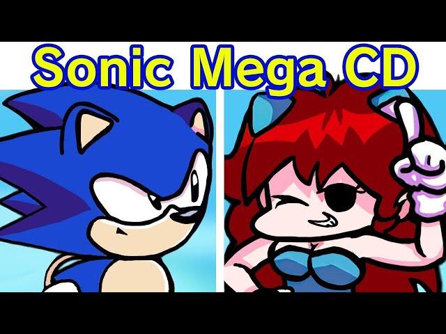 Friday Night Funkin' VS Sonic CD - Mega CD Locked-on DEMO + Cutscenes (FNF Mod) (Sonic The Hedgehog)