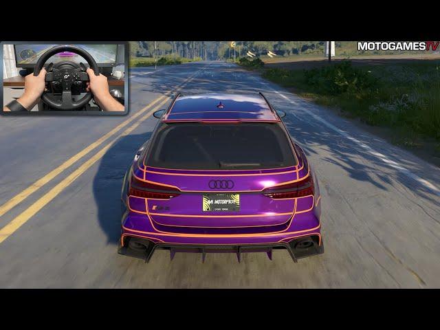 The Crew Motorfest - 2021 Audi RS 6 Avant Yiannimize Edition | Thrustmaster T300RS Gameplay