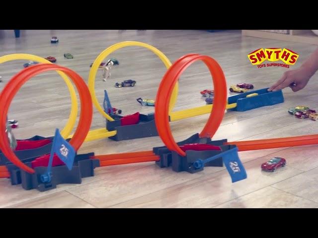 Hot Wheels Multi-Loop Race off Vehicle Track Playset - Smyths Toys