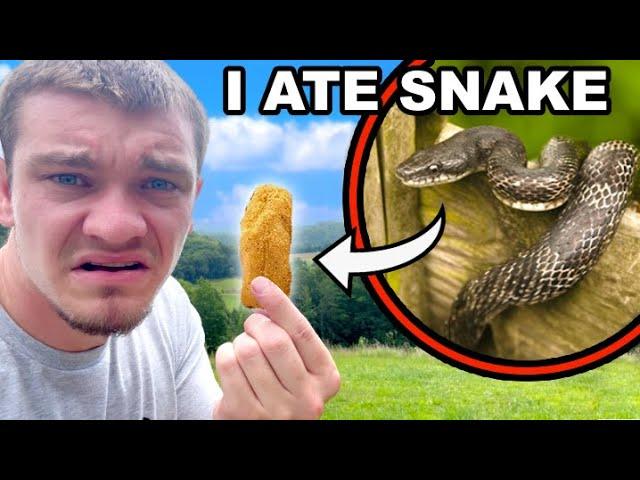 We Trapped a Snake so we ate it