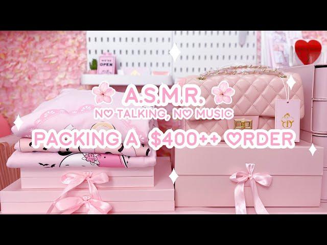 ASMR PACKING THE BIGGEST ORDER FOR AUGUST 2024! | NO TALKING, NO MUSIC STUDIO VLOG | SMALL BUSINESS