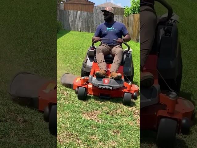 Husqvarna z248f cuts pretty good!! #husqvarna #zeroturnmower