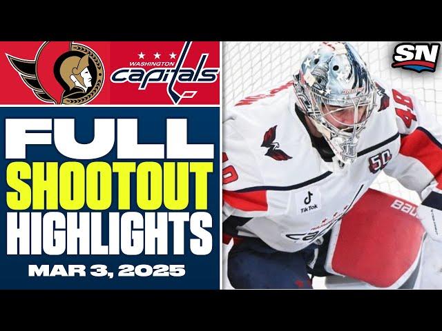 Ottawa Senators at Washington Capitals | FULL Shootout Highlights - March 3, 2025