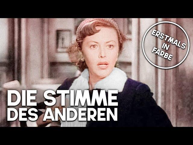 Die Stimme des Anderen | KOLORIERT | Krimifilm | Filmklassiker in voller Länge