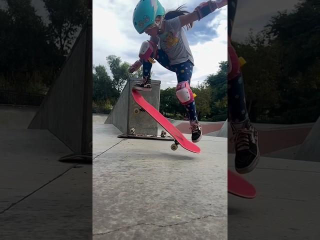 Check out this 7 year old I am teaching killing it at Skateboarding! #skatevideo #goskate #skatebod
