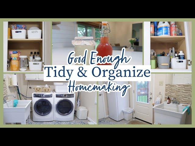 Laundry Room Refresh Tidy & Organize | Finding Contentment in Good Enough